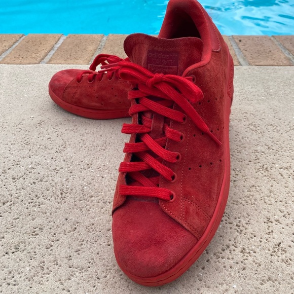 stan smith suede red
